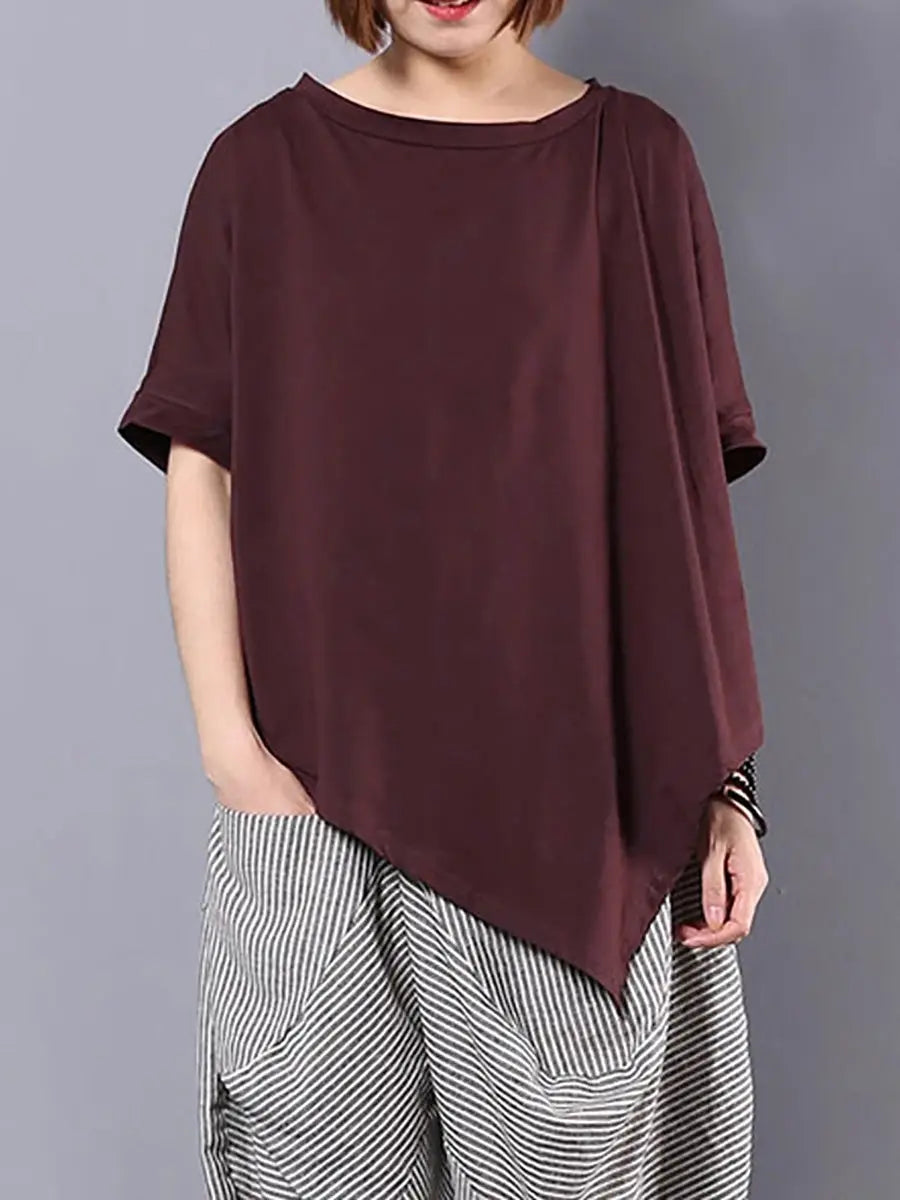 Irregular 100% Cotton T-shirt