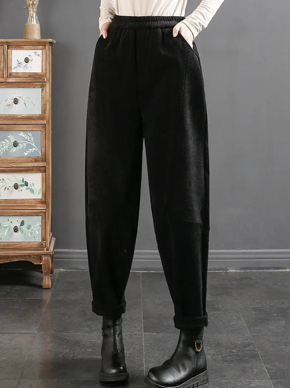 Plush Warm Harem Pants