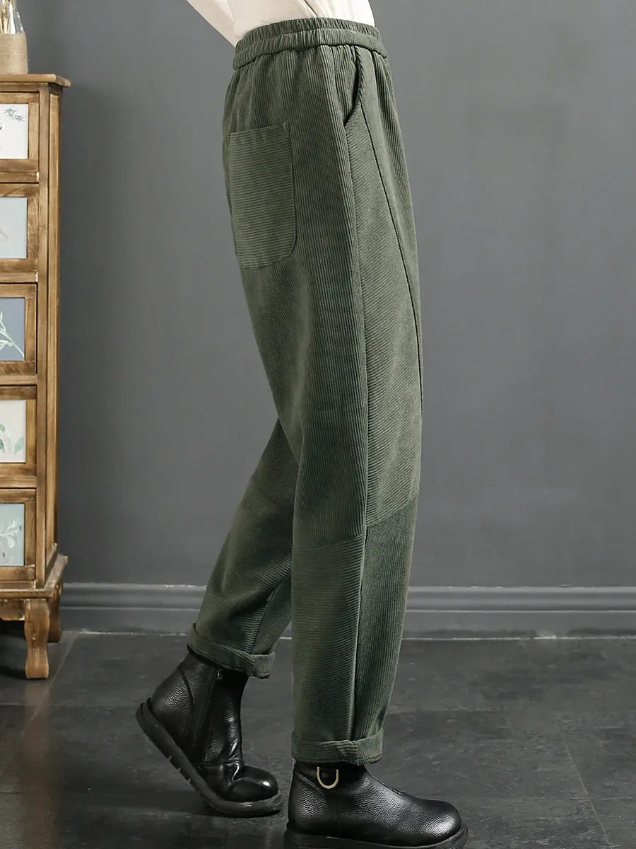 Plush Warm Harem Pants