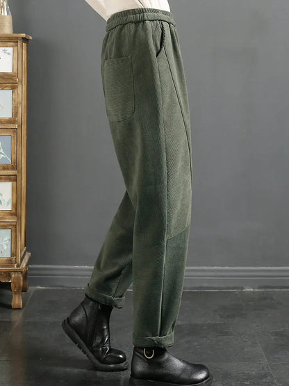 Plush Warm Harem Pants