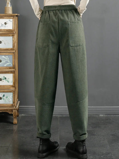 Plush Warm Harem Pants