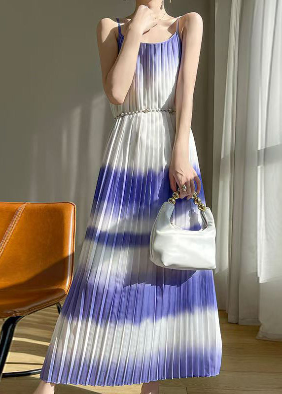 Purple Gradient Color Cotton Maxi Dress Cold Shoulder Summer Ab1015