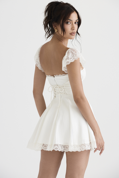 Lace A-line Mini Dress