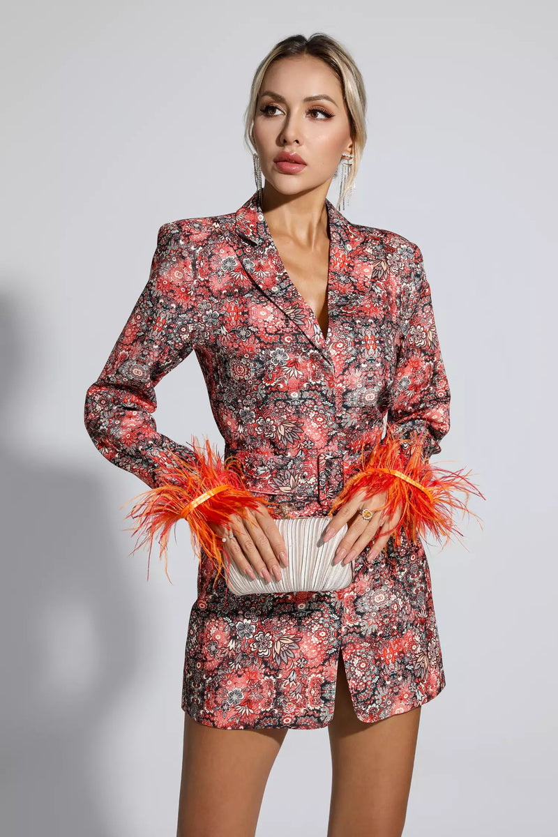 Remington Feather Mini Dress