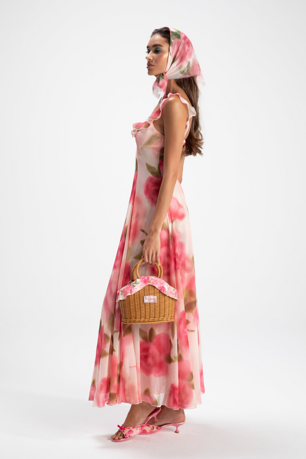 Renée Ruffle Maxi Dress