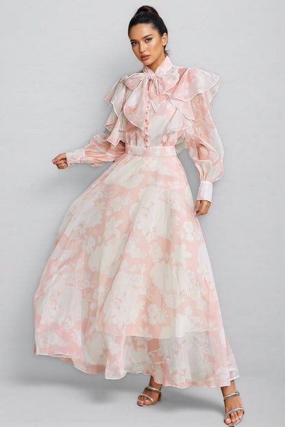 Caldris Printed Maxi Dress Set