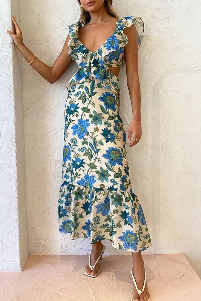 Nova | Ruffles Maxi Dress
