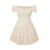 Swiss Dot Dress Summer Clothes Off Shoulder Short Sleeve High Waist Mini Dress Dresses Clubwear