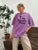 Pink Letter Design Washed T Shirt Cotton T-shirts Soft Mineral Tees Girl Loose Female Tee Tops Y2k