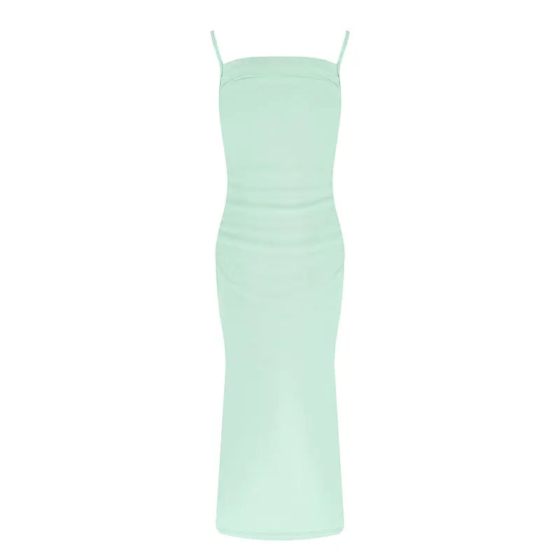 New Sling Dresses Spring Summer Maxi Dress Backless Female Dress Club Party Clothing