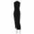 New Y2k Europe and the United States Cross-border Round Neck Sleeveless Slim-fit Slit Midi Dress