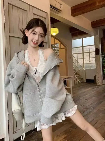 Korean Inside Blouse Lace Y2k Crop Top Harajuku Tank Top Femme Vest Sweater Inside Vest 2000s Clothing
