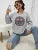 Leopard Print Smile Face Love Printed Sweatshirt Autumn Soft Hoody Fleece Warm Hoodies Street All-match Female Pullover
