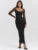 Sheer Long Sleeve Maxi Dress for Mesh Strapless Backless Club Party Long Dress New