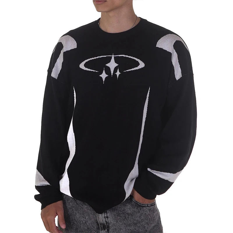 Temperament Commuter Style Pullover Sweater for ’s Autumn and Winter New Loose All-match Crew-neck Knitwear
