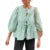 Y2k Shirts Aesthetic Clothes Color/stripe 3/4 Sleeve Tie Up Cardigan Tops 2000s Blouse