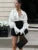 Autumn See-through Shirts Top for Loose Slim Long Sleeve Lapel Cardigan ’s Pleated Shirts Top