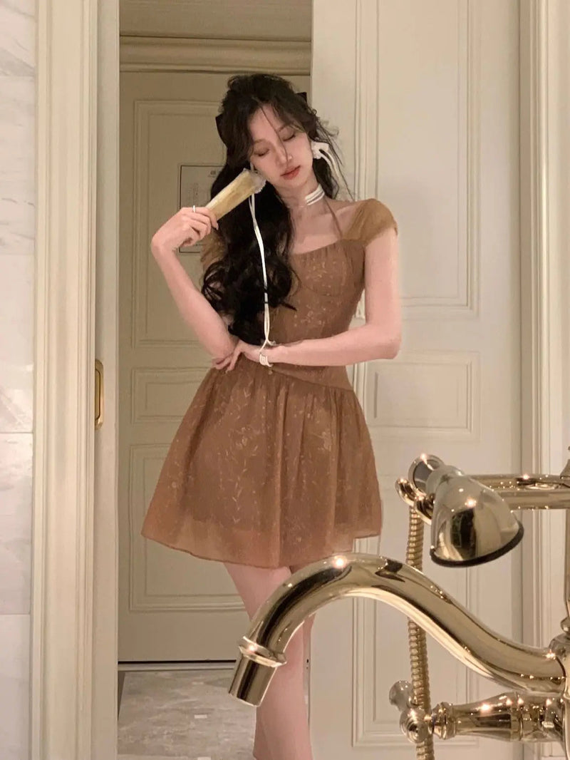 Midi Dress for Summer New Prom Evening Party Vestidos Female Clothing Office Dresses