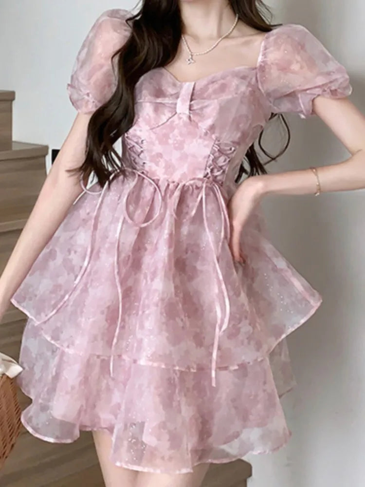 Spring Summer Mini Dress Party Beach Holiday Clothes Female Vestidos Robe