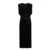 V-neck Velvet Long Dress for Sleeveless Pleat Metal Button High Waist Party Dresses Lady Evening Gown