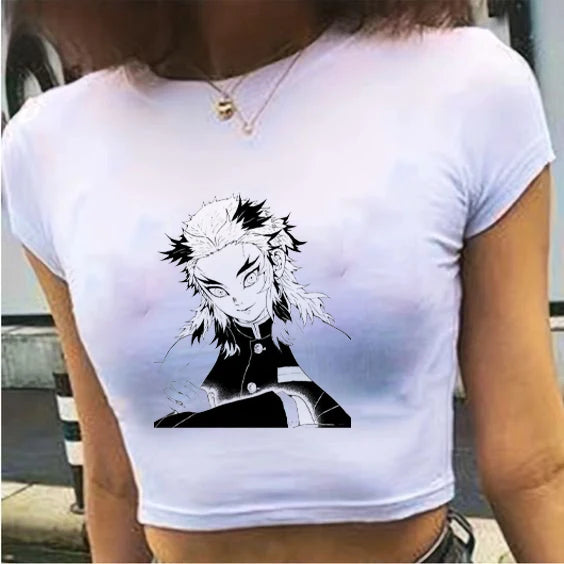 Summer New ’s T-shirt Europe and the United States Street Crop Short T-shirt Short T