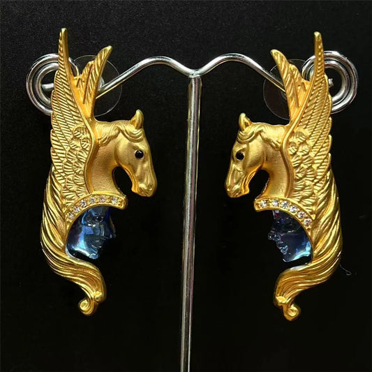 Statement Pegasus Earrings