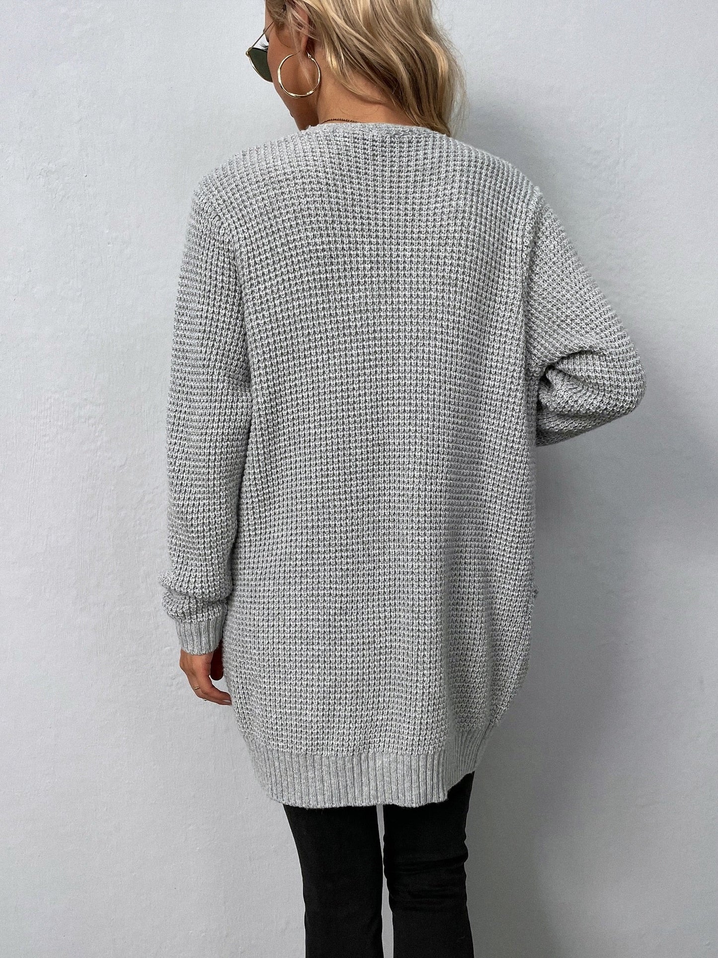 Dressbetty - Color Pockets Long Cardigan
