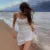 Basic Dress for White Spaghetti Strap Sleeveless a Line Mini Dresses Y2k Clothes 2000s Aesthetic Dress Beach Wear