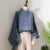 Woman Spring Autumn Style Blouses Shirt Lady Long Lantern Sleeve Stand Collar Loose Blusas Tops Df4847
