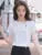 Spring Summer Style Chiffon Blouses Shirts Lady Asymmetrical Collar Short Sleeve Chiffon Blusas Tops Df4028