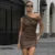 Faux Leather Skew Collar Mini Dress for Twist Sleeveless Ruched Dress Slim Fit Female Club Party