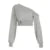 ��s Top Tees Long Sleeve Simple Skew Collar One-shoulder Comfortable Blouses Causal