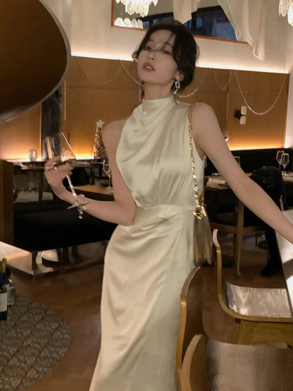 Summer New Bodycon Lady Midi Long Dress for Club Midi Tank Party Prom Clothing