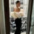 Off Shoulder Long Dresses Slim Black Patchwork Petal Sleeves Robes Female Versatile Party Evening