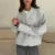 Knit Zipper Cardigan for Loose O Neck Long Sleeve Sweater Top Female Fall Winter All-matching Knitwear
