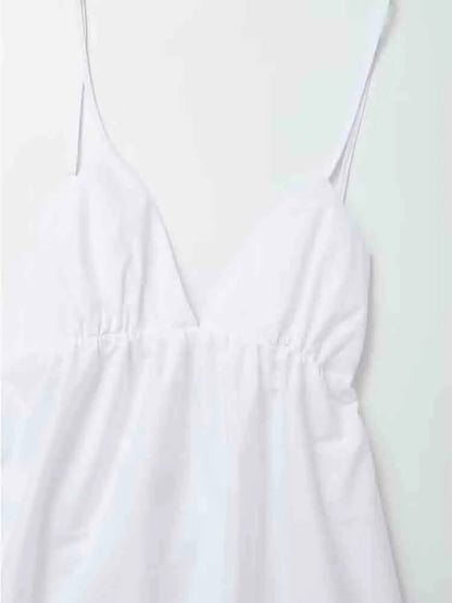 Larissa | White Holiday Midi Dress