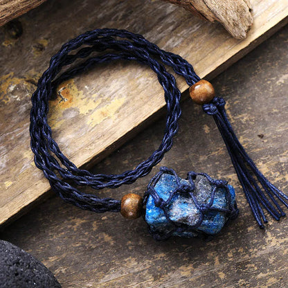 Raw Stone Pendant Necklace