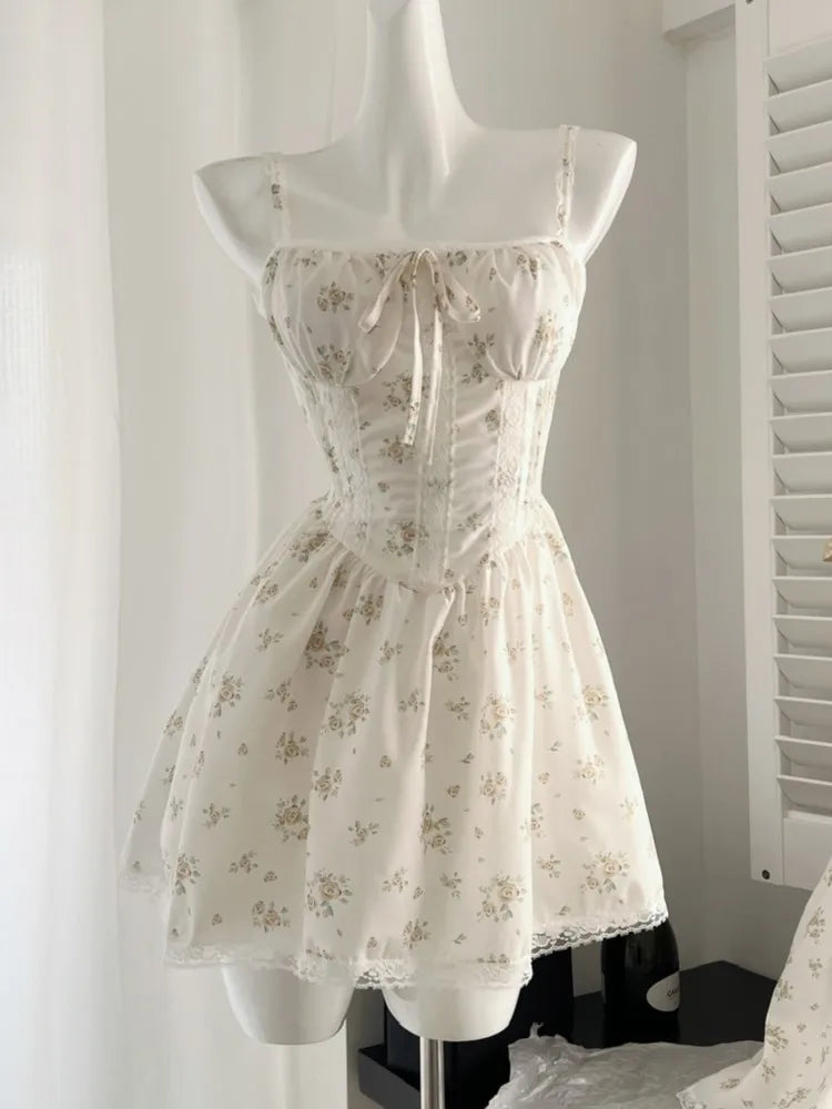Mini Dress Y2k Evening Party Dresses Beach Style Korean Clothing Corset Vestido