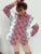Ruffled Patchwork Shirts ’s Long Sleeve Lapel Cardigan Striped Contrast Clothes for Summer Shirts Coat