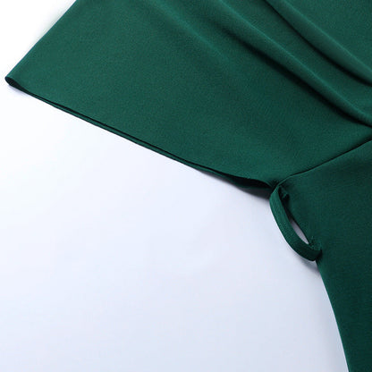 Off-shoulder Party Evening Formal Midi Dress
