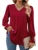 Spring Summer Style Blouses Shirts Lady Long Sleeve V-neck Color Blusas Tops Df4998