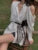 Youth Off Shoulder White Long Shirt Korean Dongdaemun Puff Sleeve Blouses Tops With Belted New