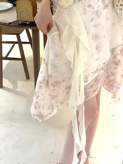 French Style Sweet for Dress New Spring Summer Party Tighten the Waist Y2k Dress Princess Mini Dress