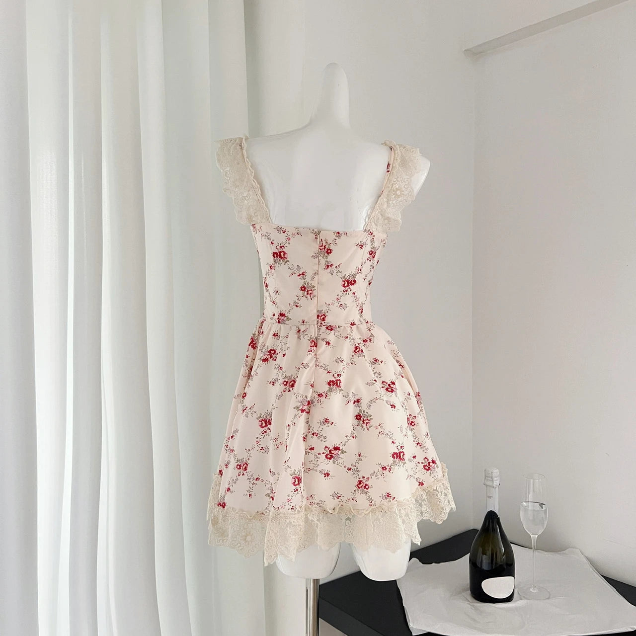 French 2 Piece Dress Sets Y2k Mini Dress Beach Style Korean 2000s Y2k Clothing Sleeveless