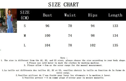 Blue Hollow Out Embroidered Midi Dress Summer New V Neck Sleeveless Ruffle Long Dresses Holiday Vestidos