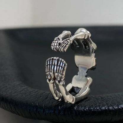 Sterling Silver Skeleton Ring