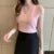 Korean Tops Spring New Summer Tops Clothes Sleeveless Blouse Knit Elastic Blusas