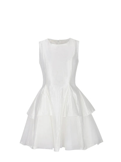 French Lace Evening Party Dress Y2k Temperament Fluffy Aline Dress Summer Korean Mini Dress New