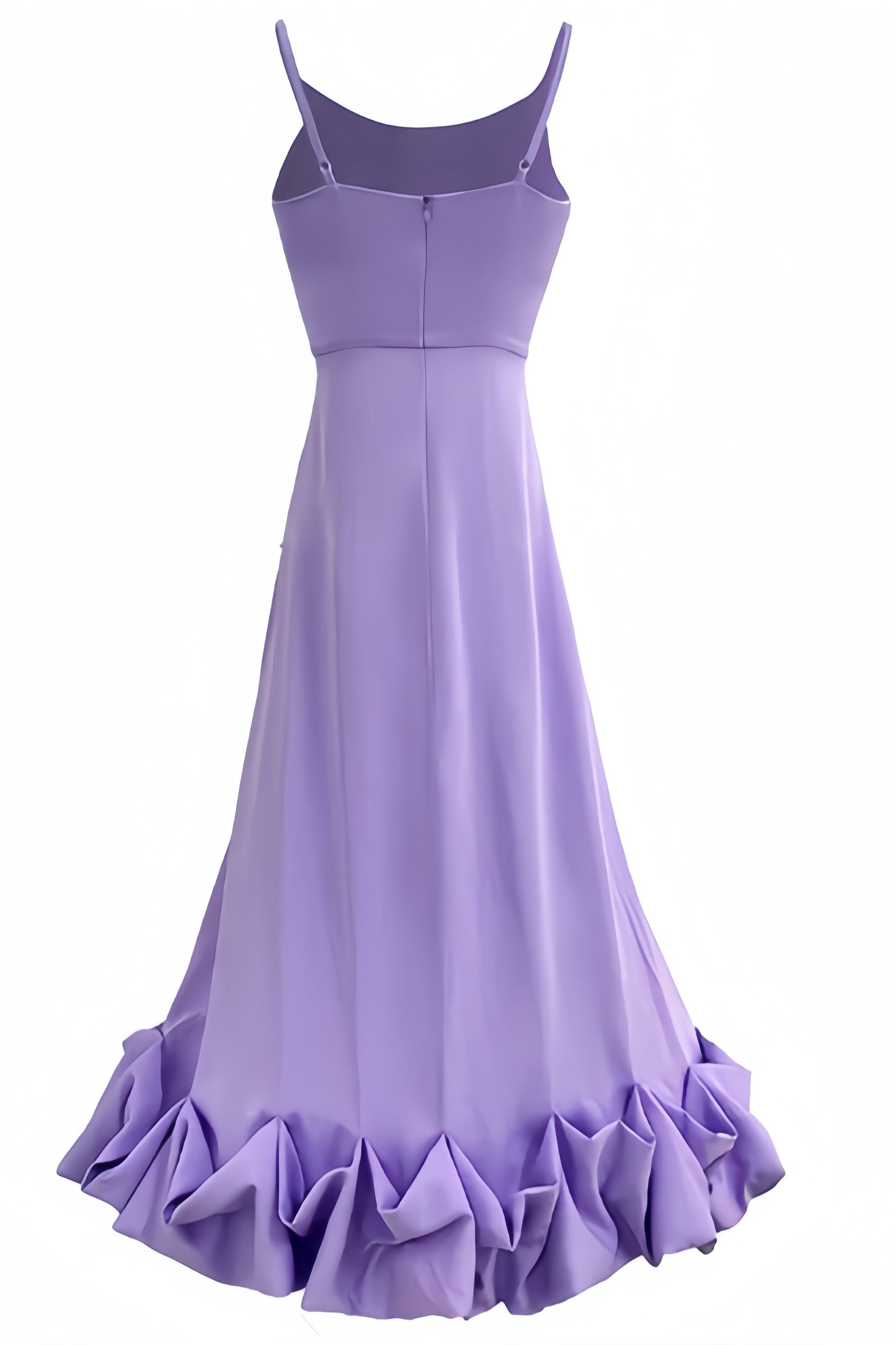 Karia U-neck Large Hemline Maxi Dress-purple
