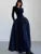 Patchwork Long Dresses for O-neck Long Sleeves A-line Autumn Spring Korean One Piece Vestidos Mujer New